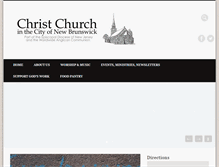 Tablet Screenshot of christchurchnewbrunswick.org